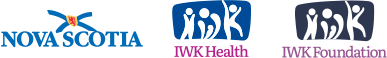 Logos for Government of Nova Scotia, IWK Health and IWK Foundation