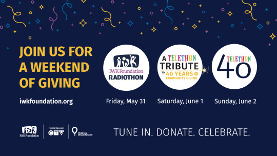 Join us for a weekend of giving, tune in, donate, celebrate, Telethon 40