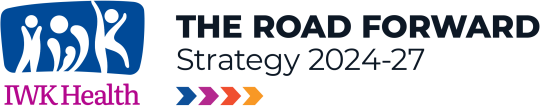 text graphic saying the road forward strategy 2024-27 with coloured arrows pointing forward