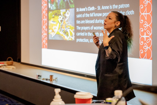 Paulina Meader presents at Birth Con. Photo by Ryan Wilson IWK.