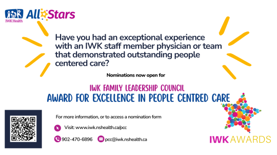 Have you had an exceptional experience with an IWK staff member physician or team that demonstrated outstanding people centered care?