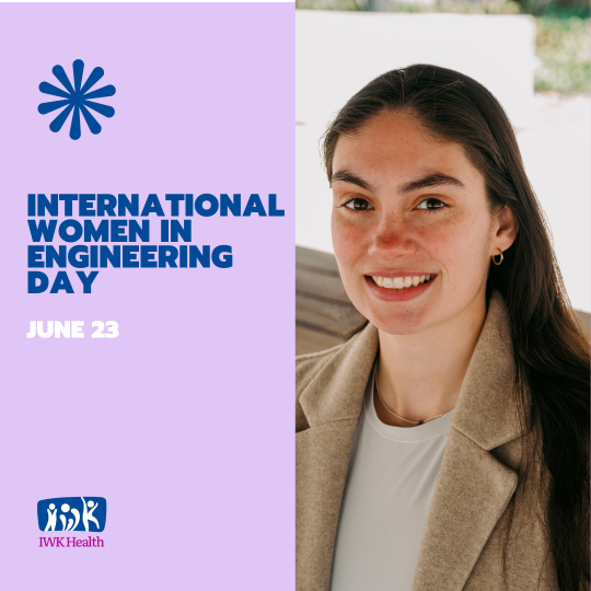 Onika Drabble Photo by Ryan Wilson IWK. International Women in Engineering Day. June 23.