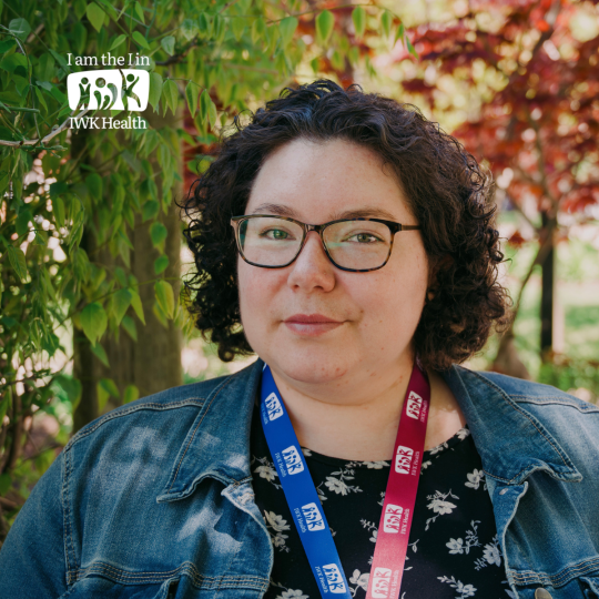 Elora Gehue, Mi’kmaw Indigenous Health Consultant, stand in the Newman Gardens.