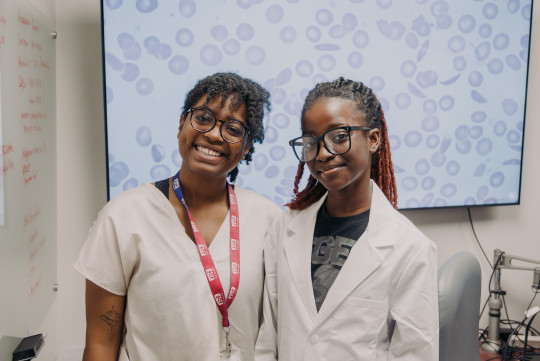 Left to right: Bianca Matthews, Temi Alo photo by Ryan Wilson IWK