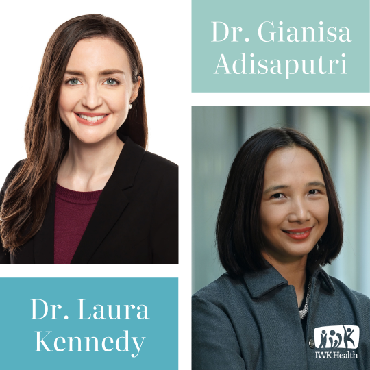 Headshots of Dr. Laura Kennedy and Dr. Gianisa Adisaputri