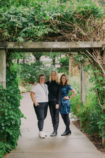 Left to right: Jennifer Bowdridge, Mary Stuart and Dr. Chelsea Ash. Photo by Ryan Wilson IWK.