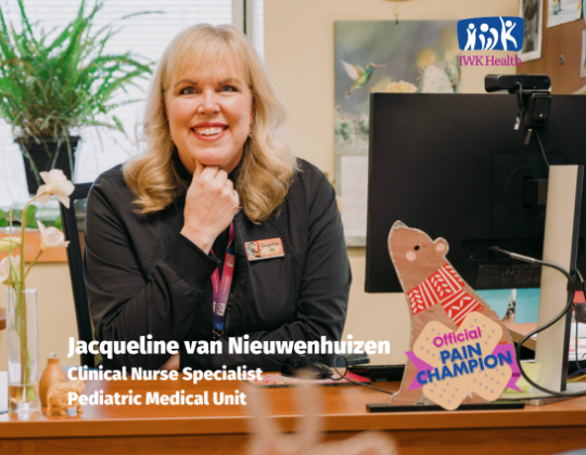 Jacqueline van Nieuwenhuizen, Clinical Nurse Specialist, on the Pediatric Medical Unit at IWK health