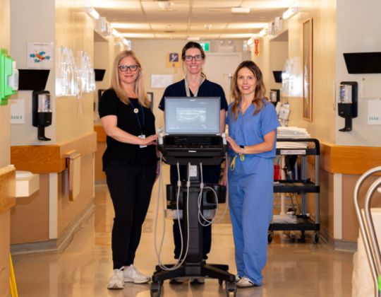 female doctors stand at the ready 