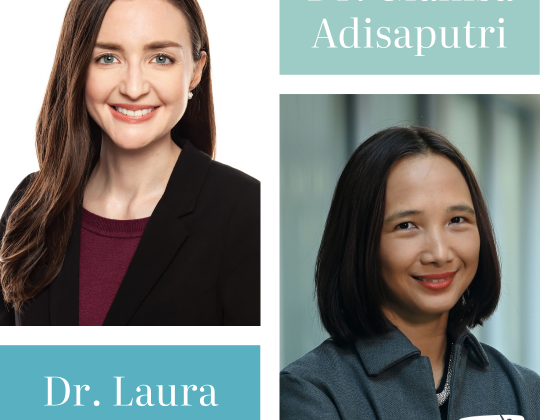 Headshots of Dr. Laura Kennedy and Dr. Gianisa Adisaputri
