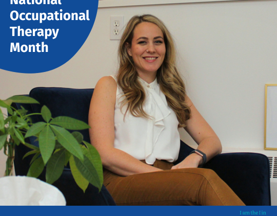 Jenna Bower sits in her office.